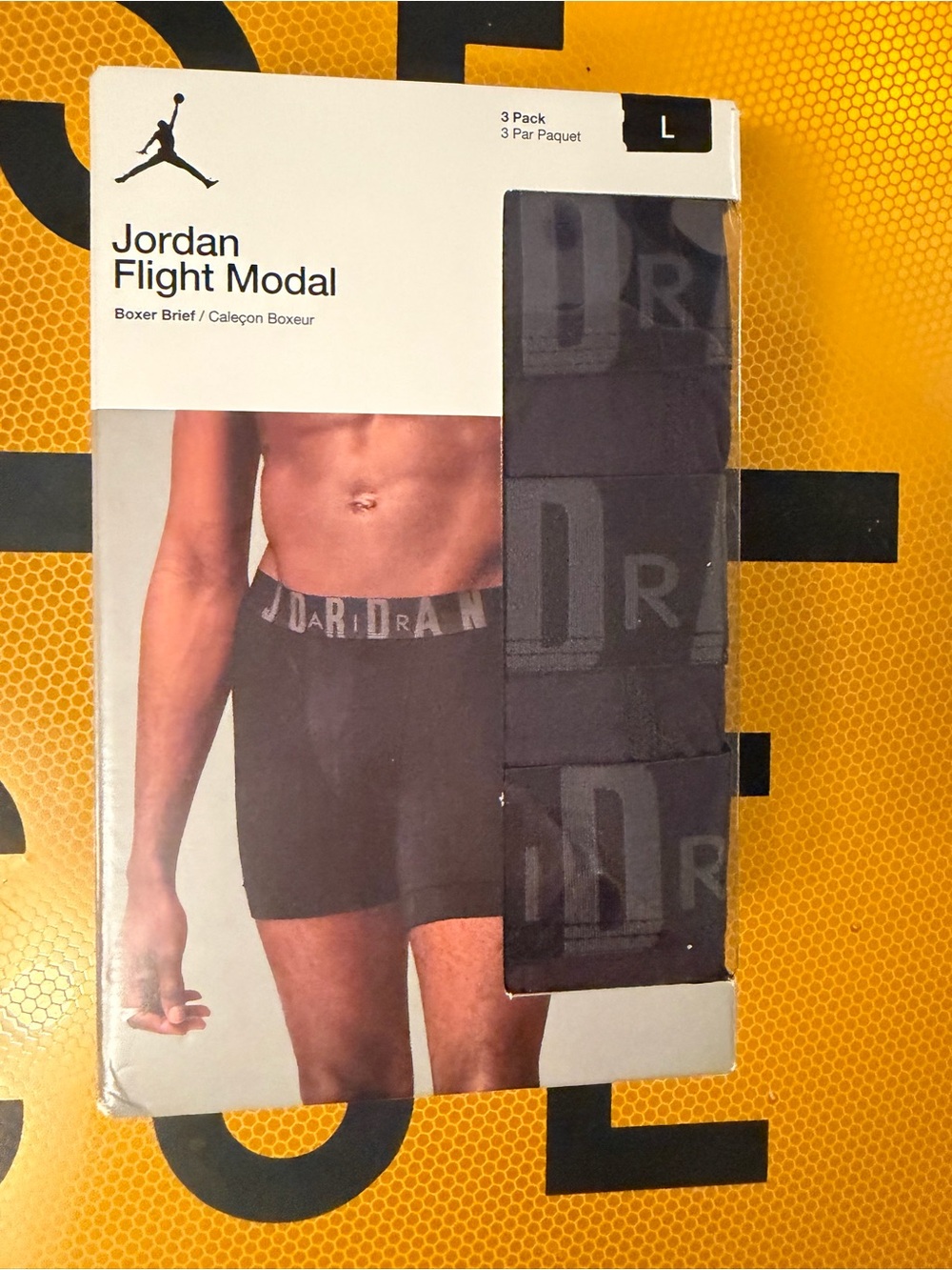 Jordan Flight Modal Men's Boxer Briefs - Black (3-Pack) Size L/G🏀